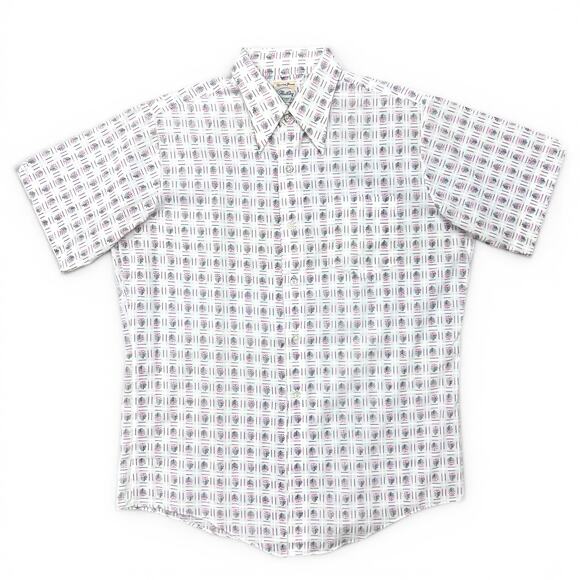 Fleetline Other - True Vintage MCM Fleetline PermaPress Dagger Collar Leaf Pattern Button Up Shirt
